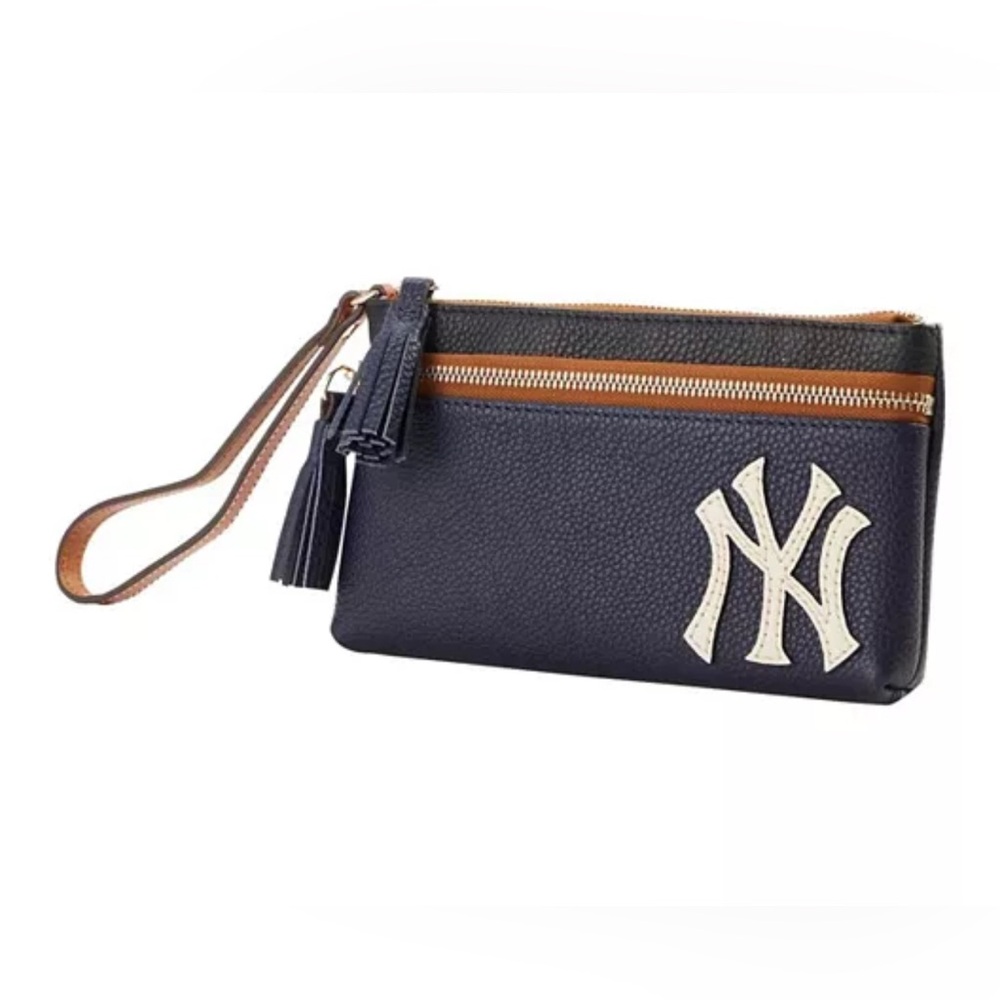 Dooney Bourke New York Yankees Infield Double-Zip Wristlet